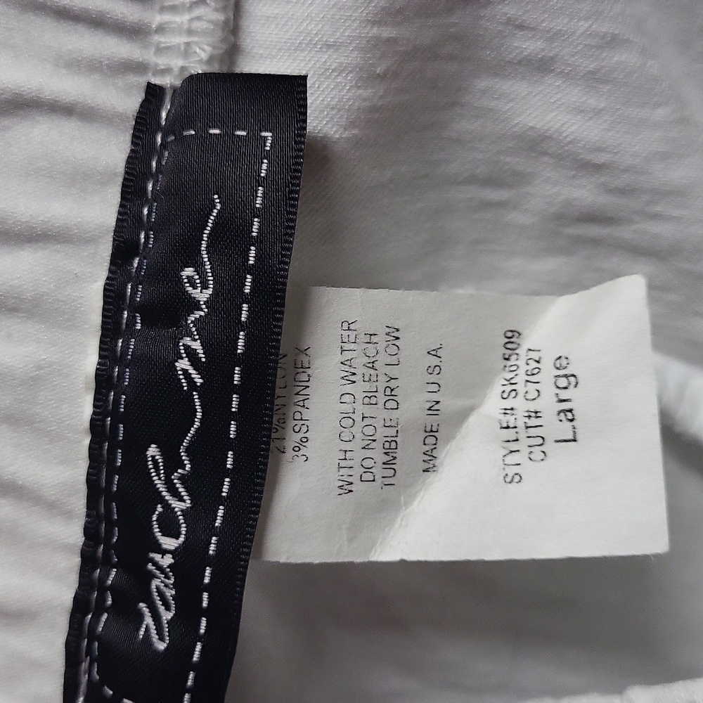 White Ruffle Skirt, Size L - Picture 6 of 7